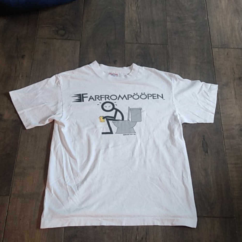 Vtg 95 Farfrompoopen Germany Usa made tee L
